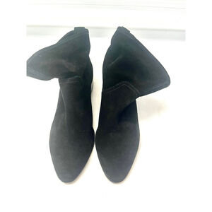 LUCKY BRAND Lollin Black Suede Leather Ankle Boots Women SIZE 8M